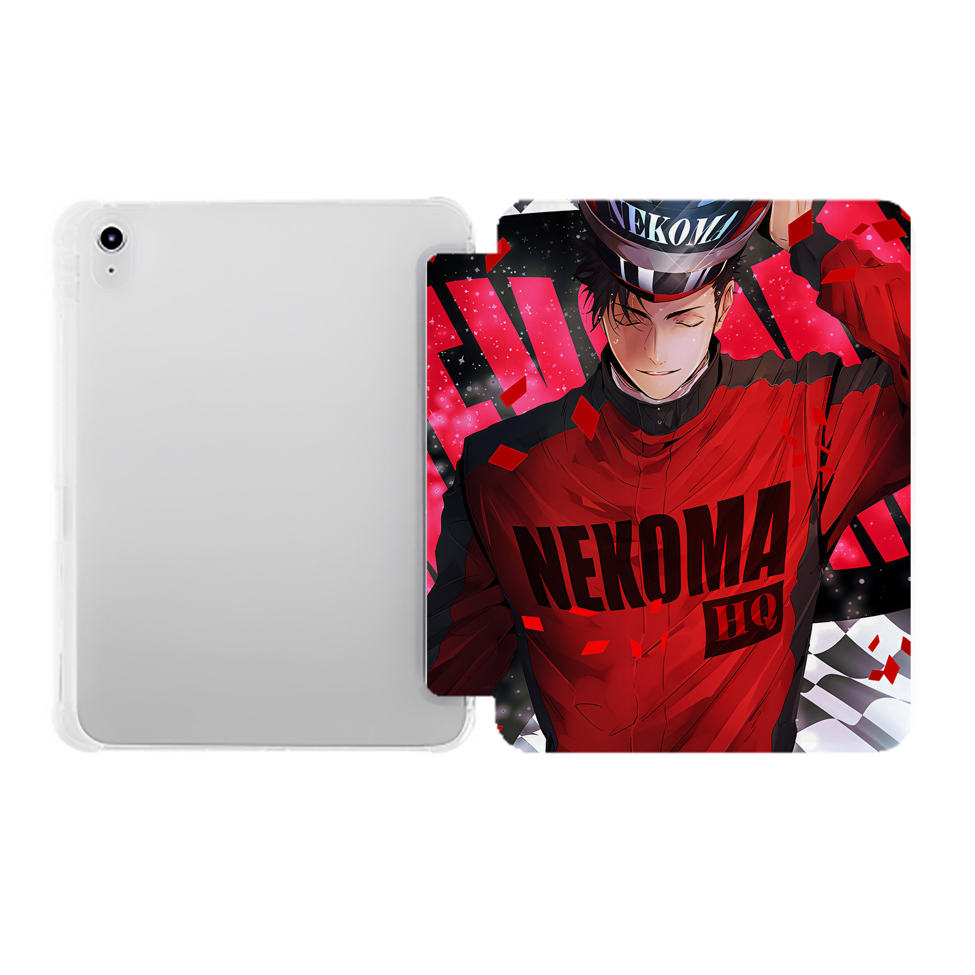 （画像用） ハイキュー!! Haikyu!! IPad ケース ペン収納付き 三つ折りスタンド PUレザー×シリコン 対応機種9.5/10.5/10.9インチ
